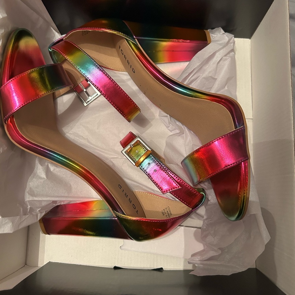 Rainbow Multicolor Women's Heels